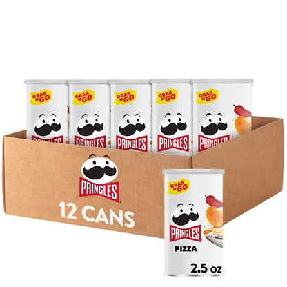 Pringles Pizza Potato Crisp, 12 x 2.5 oz Case - DOT product image 6