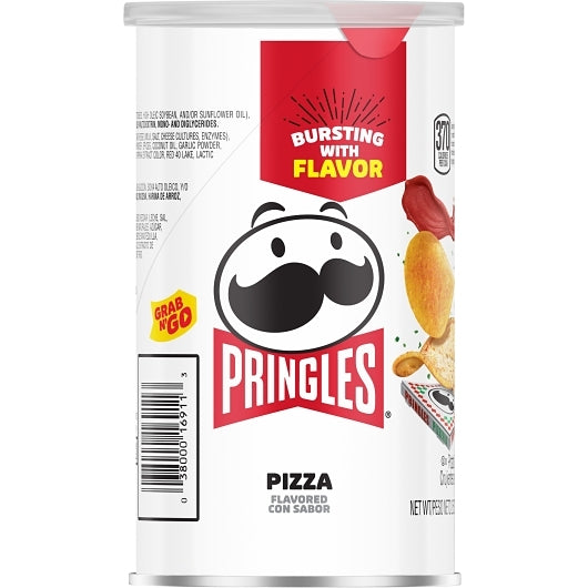 Pringles Pizza Potato Crisp, 12 x 2.5 oz Case - DOT product image 2