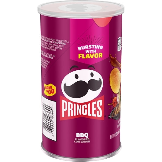 Pringles Bbq Potato Crisp, 12 x 2.5 oz Case - Snacks