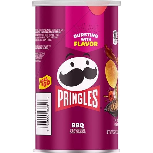 Pringles Bbq Potato Crisp, 12 x 2.5 oz Case - DOT product image 2
