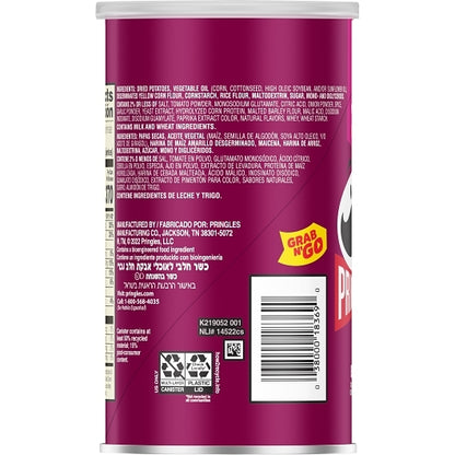 Pringles Bbq Potato Crisp, 12 x 2.5 oz Case - DOT product image 4