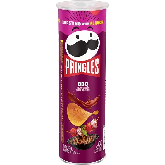 Pringles Bbq Potato Crisp, 14 x 5.5 oz Case - Snacks