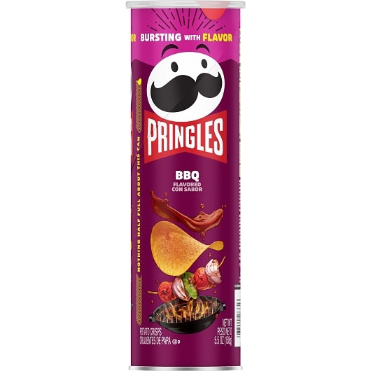 Pringles Bbq Potato Crisp, 14 x 5.5 oz Case - DOT product image 3