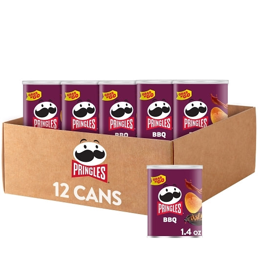 Pringles Bbq Potato Crisp, 12 x 1.4 oz Case - DOT product image 8