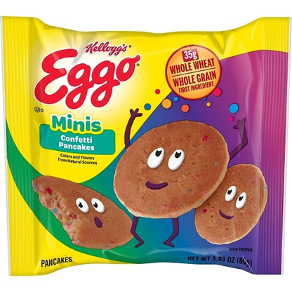 Eggo Bites Confetti Mini Pancakes, 72 x 3.03 oz Case - Breakfast Foods