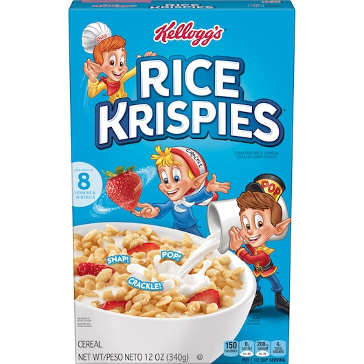 Rice Krispies Kellogg?s Rice Krispies Cereal, 10 x 12 oz Case - Breakfast Foods