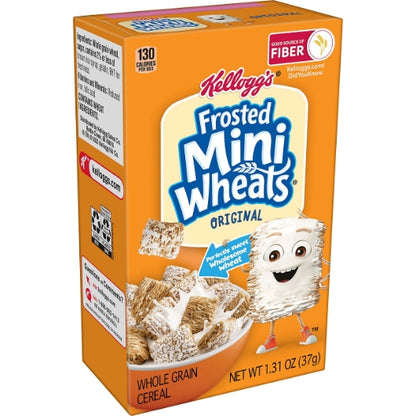 Kellogg's Mini Wheats Frosted Whole Grain Bite Size Cereal, 70 x 1.31 oz Case - DOT product image 4