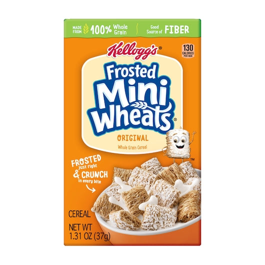 Kellogg's Mini Wheats Frosted Whole Grain Bite Size Cereal, 70 x 1.31 oz Case - DOT product image 2