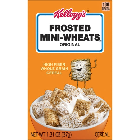 Kellogg's Mini Wheats Frosted Whole Grain Bite Size Cereal, 70 x 1.31 oz Case - DOT product image 3