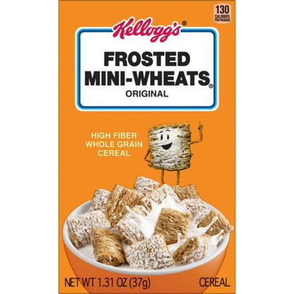 Kellogg's Mini Wheats Frosted Whole Grain Bite Size Cereal, 70 x 1.31 oz Case - DOT product image 3