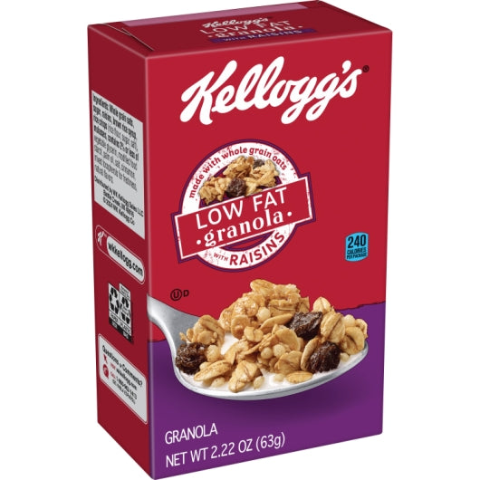 Kellogg's Low Fat Multi Grain Granola With Raisins Cereal, 70 x 2.22 oz Case - DOT product image 5