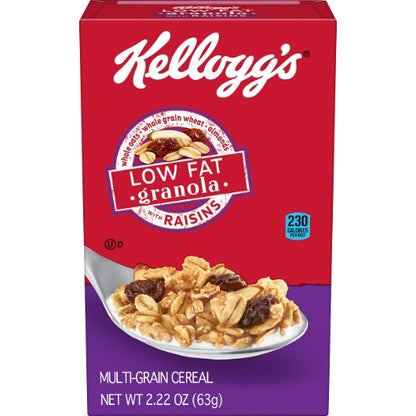 Kellogg's Low Fat Multi Grain Granola With Raisins Cereal, 70 x 2.22 oz Case - DOT product image 2