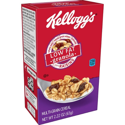 Kellogg's Low Fat Multi Grain Granola With Raisins Cereal, 70 x 2.22 oz Case - DOT product image 7