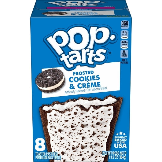 Pop-Tarts Cookies & Creme, 12 x 13.5 oz Case - Bakery & Desserts