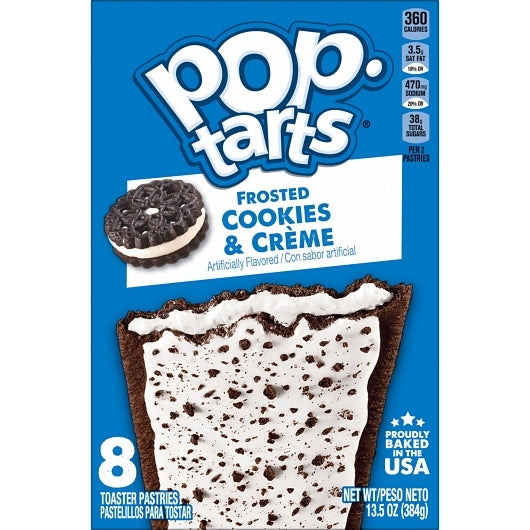 Pop-Tarts Cookies & Creme, 12 x 13.5 oz Case - DOT product image 2