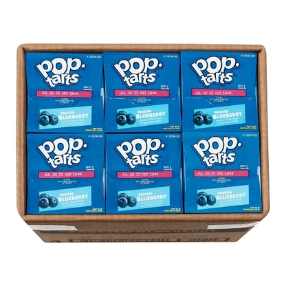 Pop-Tarts Frosted Blueberry, 12 x 13.5 oz Case - GS1 open-case image