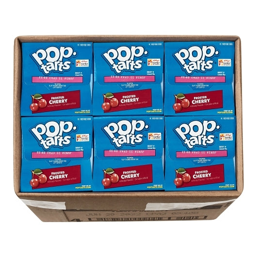 Pop-Tarts Frosted Cherry, 12 x 13.5 oz Case - GS1 open-case image