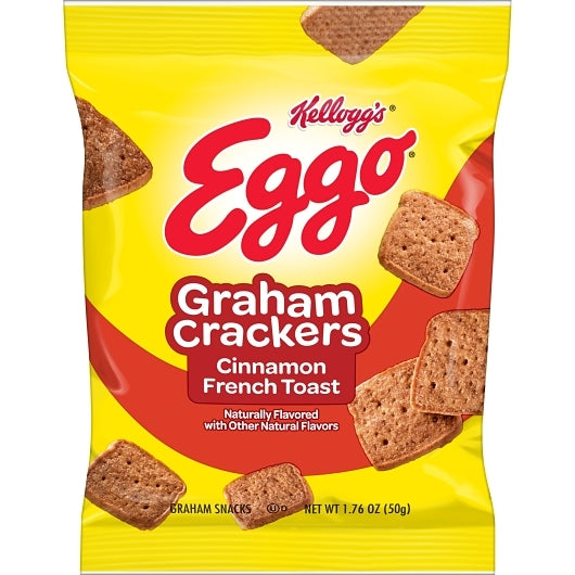 Kellogg's Crunchmania Graham Crackers Cinnamon French Toast, 100 x 1.76 oz Case - Crackers & Grahams