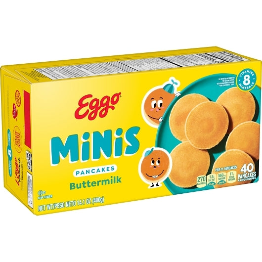 Eggo Mini Buttermilk Pancakes, 8 x 14.1 oz Case - DOT product image 3