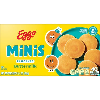Eggo Mini Buttermilk Pancakes, 8 x 14.1 oz Case - DOT product image 2