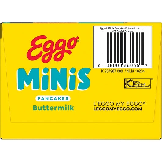 Eggo Mini Buttermilk Pancakes, 8 x 14.1 oz Case - DOT product image 5