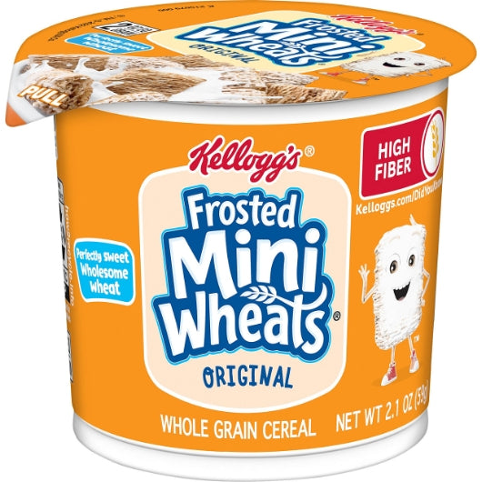 Kellogg's Mini-Wheats Frosted Cereal, 60 x 2.1 oz Case - Breakfast Foods