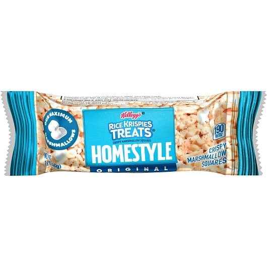 Kellogg's Rice Krispies Treats Squares Homestyle Mega Bar, 6 x 10 x 1.6 oz Case - Rice & Grains