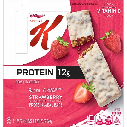 Kelloggs Special K Strawberry Protein Meal Bars, 6 x 8 x 1.59 oz Case - DOT product image 4