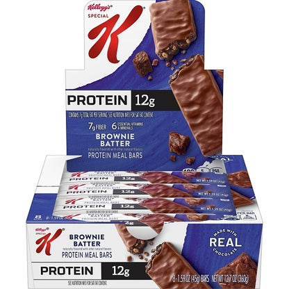 Kelloggs Special K Protein Meal Bar Brownie Batter, 6 x 8 x 1.59 oz Case - Bakery & Desserts