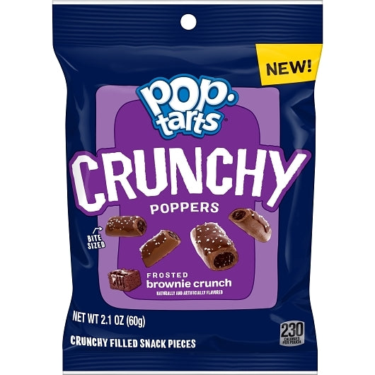 Pop-Tarts Frosted Brownie Crunchy Poppers, 8 x 6 x 2.1 oz Case - Bakery & Desserts