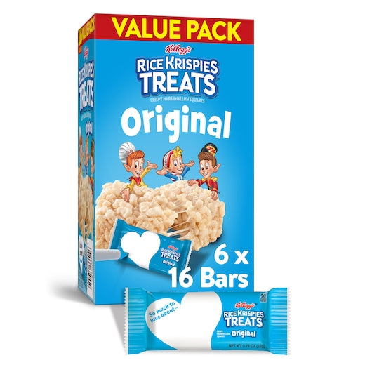 Kelloggs Rice Krispies Value Pack Original Square Treat, 6 x 16 x 0.78 oz Case - DOT product image 7