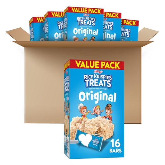 Kelloggs Rice Krispies Value Pack Original Square Treat, 6 x 16 x 0.78 oz Case - DOT product image 8