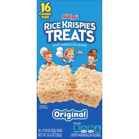 Kelloggs Rice Krispies Value Pack Original Square Treat, 6 x 16 x 0.78 oz Case - DOT product image 2