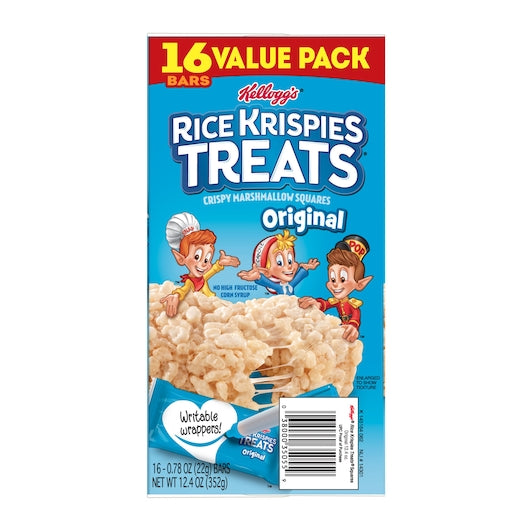 Kelloggs Rice Krispies Value Pack Original Square Treat, 6 x 16 x 0.78 oz Case - DOT product image 4