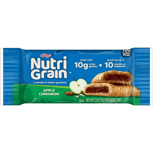 Nutrigrain Apple Bars Nutri-Grain Apple Cinnamon Cereal Bar, 3 x 16 x 1.3 oz Case - DOT product image 3