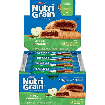 Nutrigrain Apple Bars Nutri-Grain Apple Cinnamon Cereal Bar, 3 x 16 x 1.3 oz Case - DOT product image 2
