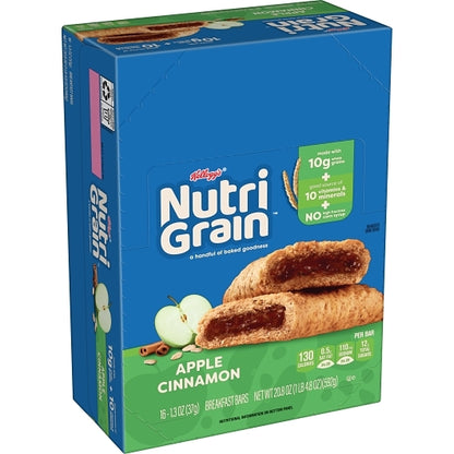 Nutrigrain Apple Bars Nutri-Grain Apple Cinnamon Cereal Bar, 3 x 16 x 1.3 oz Case - DOT product image 8