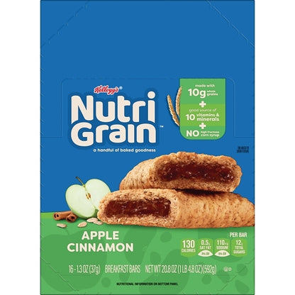 Nutrigrain Apple Bars Nutri-Grain Apple Cinnamon Cereal Bar, 3 x 16 x 1.3 oz Case - DOT product image 5