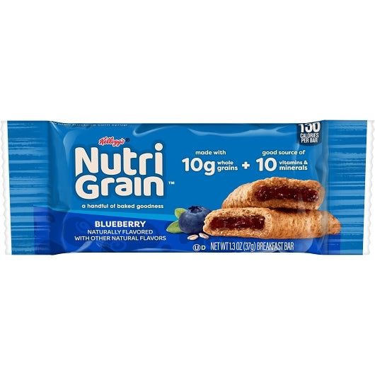 Nutrigrain Blueberry Bars Nutri-Grain Blueberry Cereal Bar, 3 x 16 x 1.3 oz Case - DOT product image 5