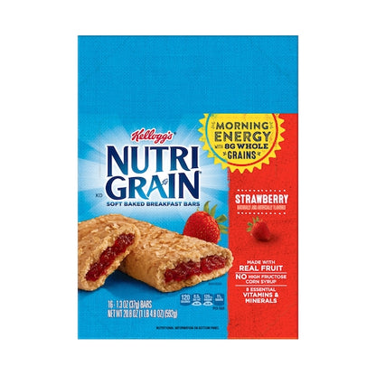 Kellogg's Nutri-Grain Strawberry Cereal Bars, 3 x 16 x 1.3 oz Case - DOT product image 3