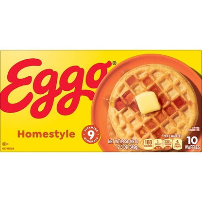 Eggo Homestyle Waffle, 8 x 12.3 oz Case - DOT product image 2