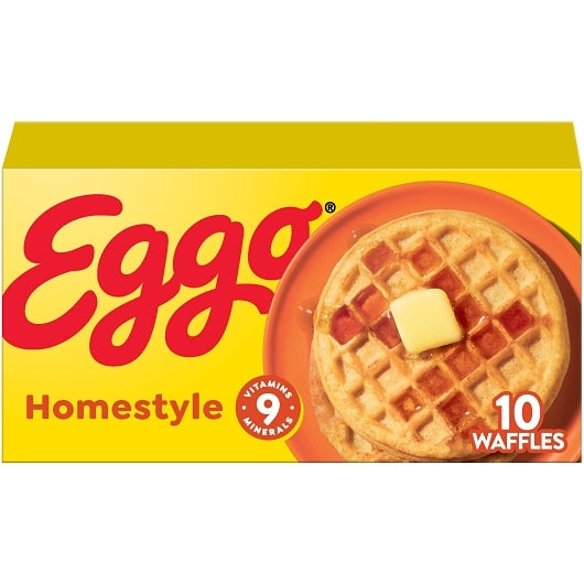 Eggo Homestyle Waffle, 8 x 12.3 oz Case - DOT product image 3