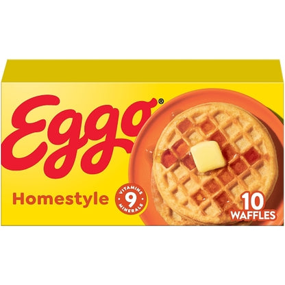 Eggo Homestyle Waffle, 8 x 12.3 oz Case - DOT product image 3