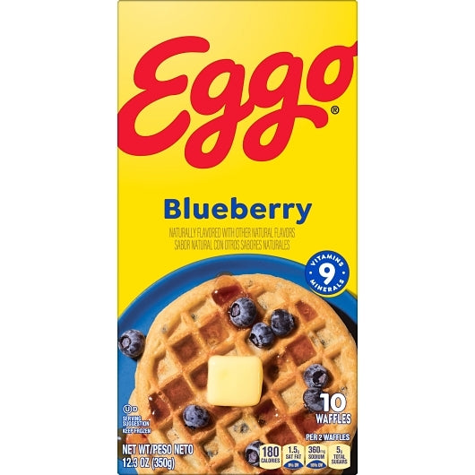 Eggo Blueberry Waffle, 8 x 12.3 oz Case - DOT product image 8