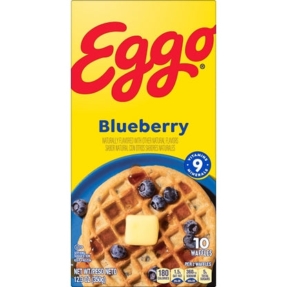 Eggo Blueberry Waffle, 8 x 12.3 oz Case - DOT product image 8