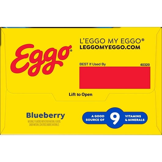 Eggo Blueberry Waffle, 8 x 12.3 oz Case - DOT product image 5