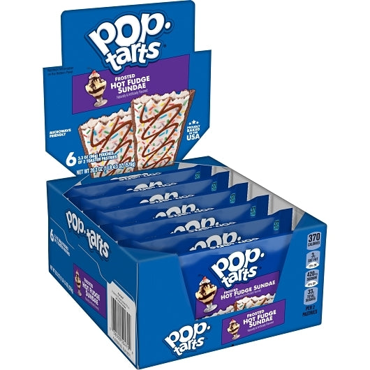 Pop Tarts Ice Pop-Tarts Frosted Open & Fold Display Hot Fudge Sunday Pastry, 12 x 6 x 3.3 oz Case - DOT product image 7