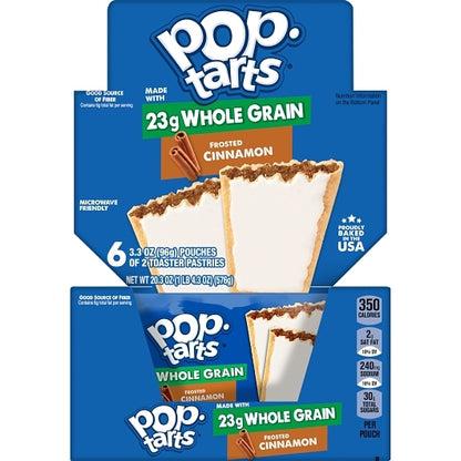 Pop-Tarts Whole Grain Frosted Brown Sugar Cinnamon Pastry, 12 x 6 x 3.3 oz Case - DOT product image 3