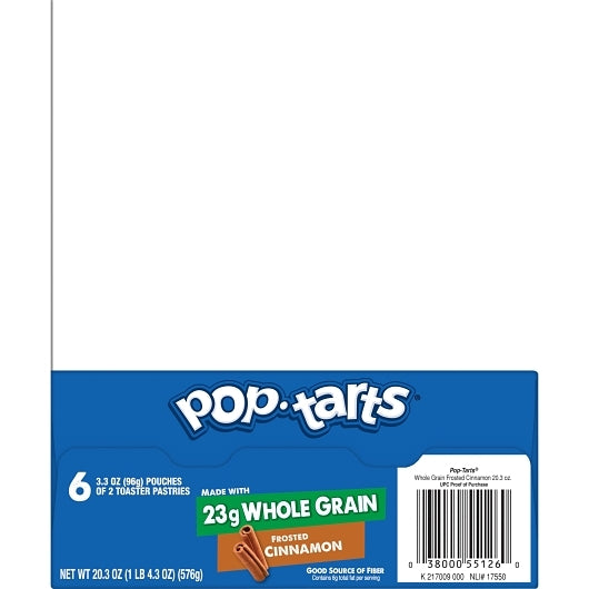 Pop-Tarts Whole Grain Frosted Brown Sugar Cinnamon Pastry, 12 x 6 x 3.3 oz Case - DOT product image 6