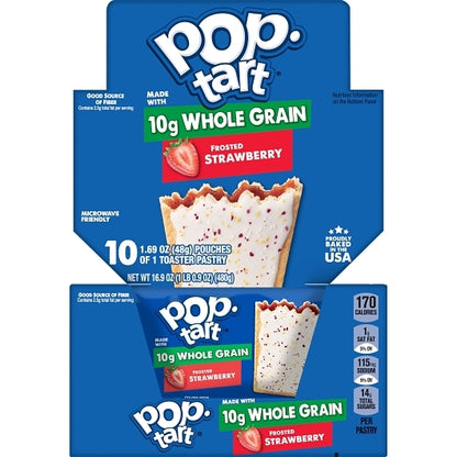 Pop-Tarts Whole Grain Frosted Strawberry Pastry, 12 x 10 x 1.69 oz Case - DOT product image 3